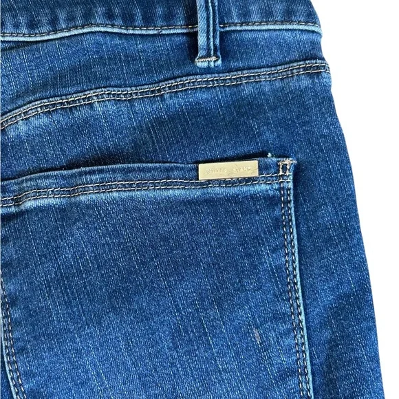White House Black Market Women's Blue Boot Cut Jeans Sz 8 mid rise “The Boot” - Picture 7 of 9